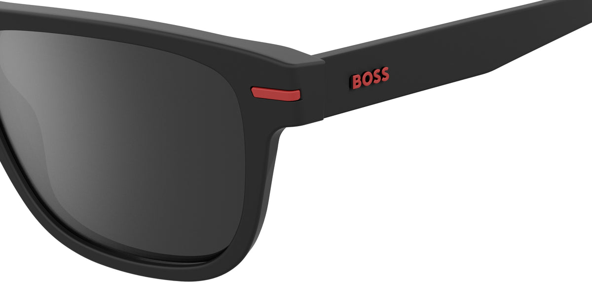 BOSS 1322/S Matte Black Red/ Silver Mirror