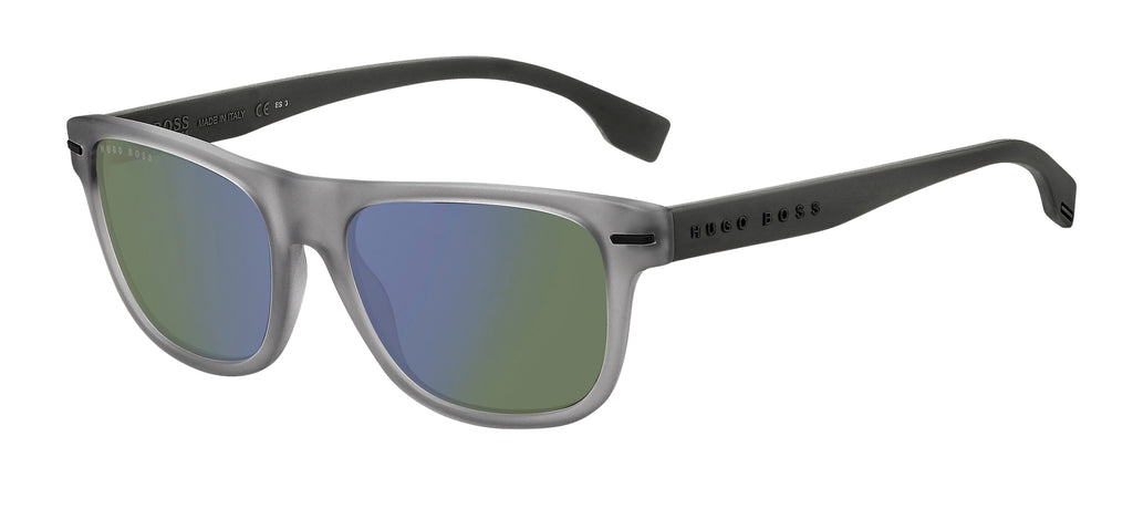 BOSS 1322/S RIW HZ 55 Matte Grey 
Green Blue Mirror Lenses
