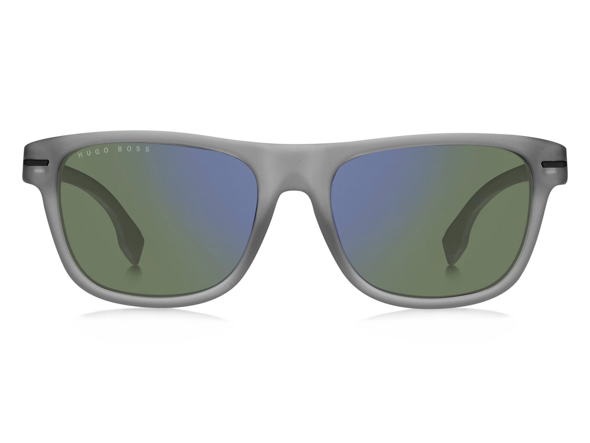 BOSS 1322/S RIW HZ 55 Matte Grey 
Green Blue Mirror Lenses