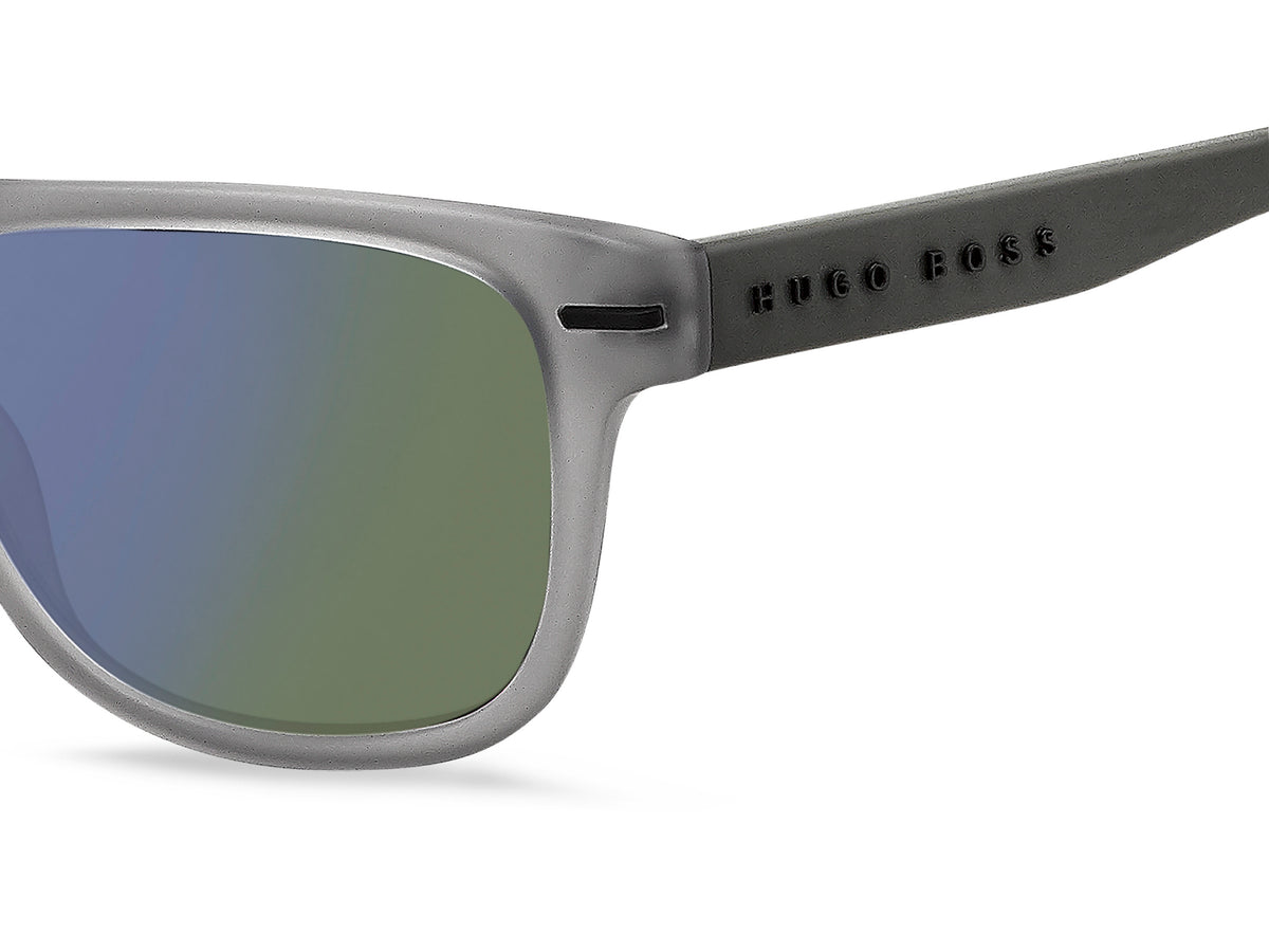 BOSS 1322/S RIW HZ 55 Matte Grey 
Green Blue Mirror Lenses