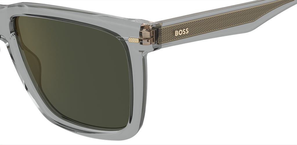 Hugo Boss BOSS 1317/S Grey/ Green Gold Mirror 55 / Plastic / Acetate