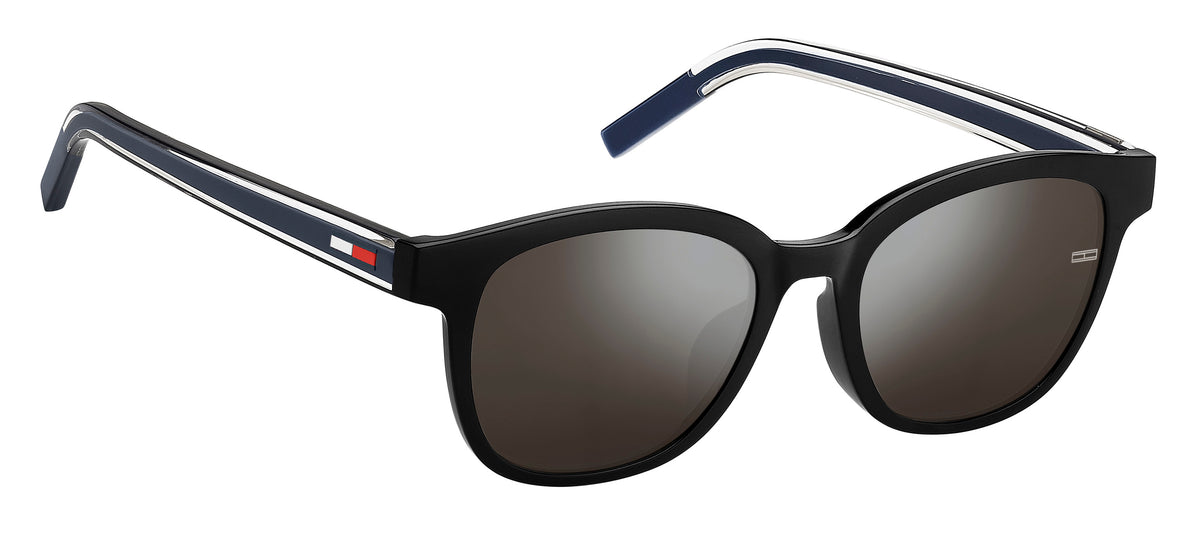 Tommy Hilfiger TJ 0065/F/S Black Blue/ Silver Mirror