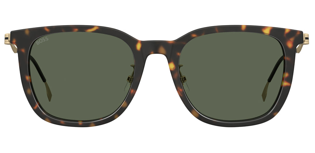 BOSS 1347/F/SK 086 QT 54 Havana 
Green Lenses