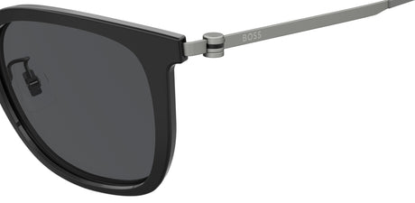 BOSS 1347/F/SK TI7 IR 54 Matte Black Ruthenium 
Grey Lenses