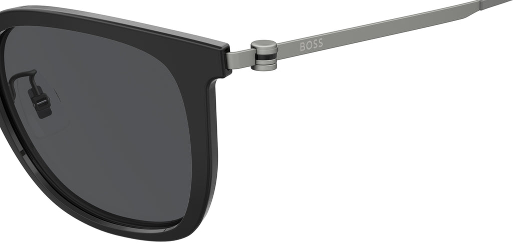 BOSS 1347/F/SK TI7 IR 54 Matte Black Ruthenium 
Grey Lenses
