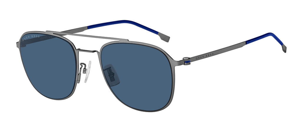 BOSS 1349/F/S KJ1 KU 55 Dark Ruthenium 
Blue Avio Lenses