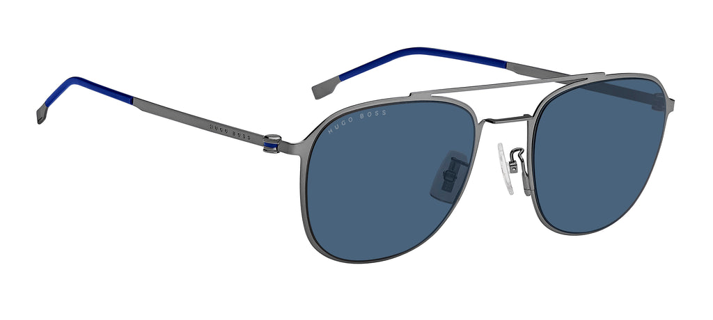 BOSS 1349/F/S KJ1 KU 55 Dark Ruthenium 
Blue Avio Lenses