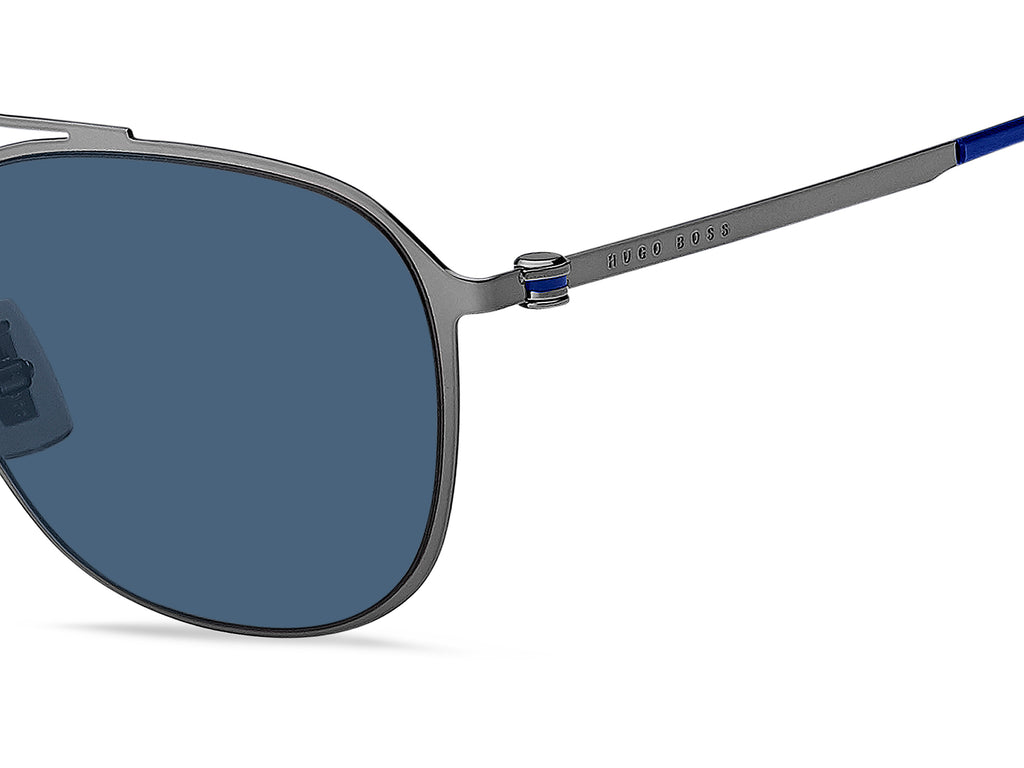 BOSS 1349/F/S KJ1 KU 55 Dark Ruthenium 
Blue Avio Lenses