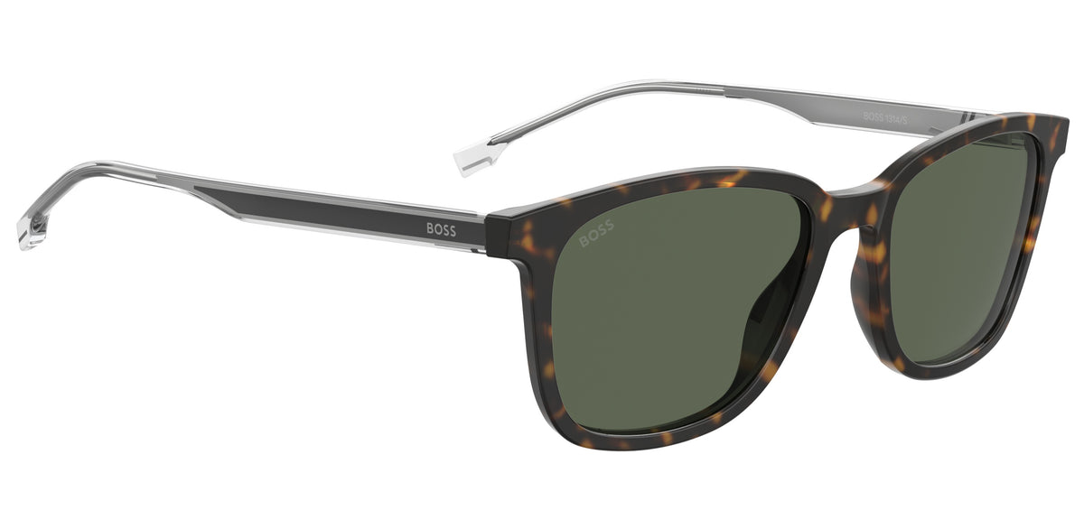 BOSS 1314/S Havana Dark Ruthenium/ Green