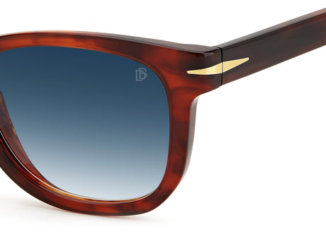 David Beckham DB 1006/S Brown Striped Havana/ Green Light Green Antireflex