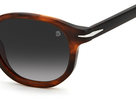 David Beckham DB 1007/S Brown Striped Havana/ Green Light Green Antireflex