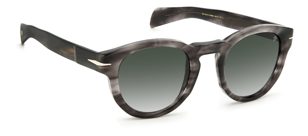 David Beckham DB 7041/S Grey Horn/ Green Lens