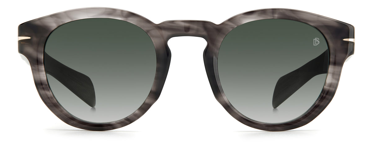 David Beckham DB 7041/S Grey Horn/ Green Lens