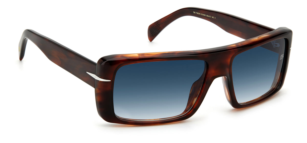 David Beckham DB 7063/S Havana/ Grey Lens 58 / Plastic / Acetate