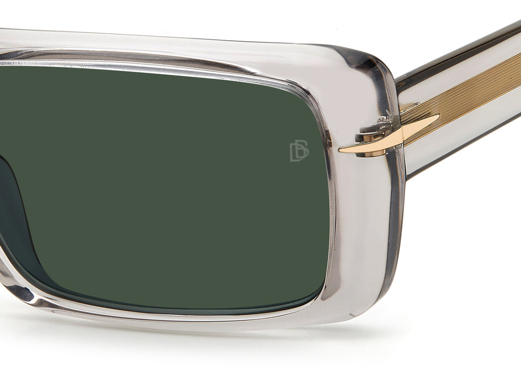 David Beckham Sunglasses DB 7063/S Grey/ Green Lens