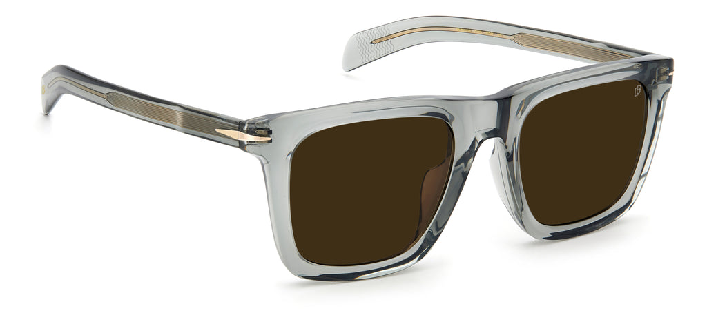 David Beckham DB 7066/F/S Grey Gold/ Brown Lens 53 / Plastic / Acetate