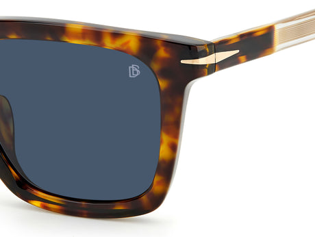 David Beckham DB 7066/F/S Havana Crystal/ Blue Lens