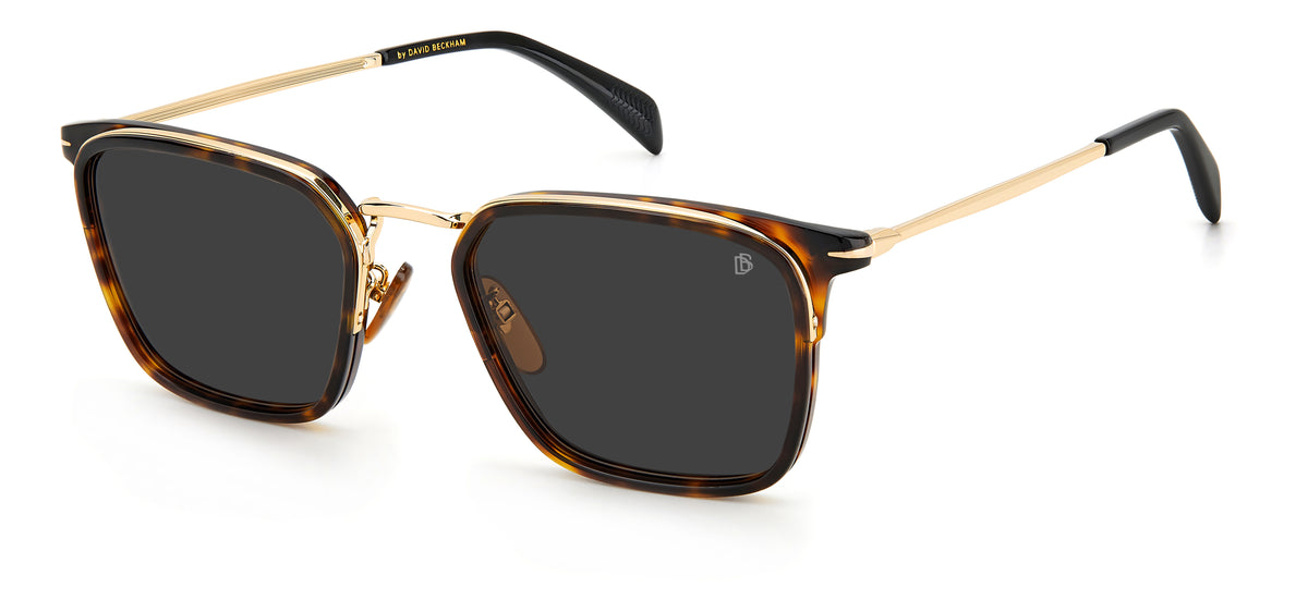 David Beckham DB 7065/F/S Gold Havana/ Grey Lens 56 / Plastic / Acetate