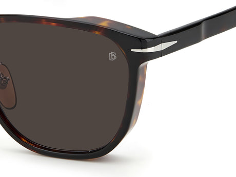 David Beckham DB 7064/F/S Havana/ Grey Lens 60 / Plastic / Acetate
