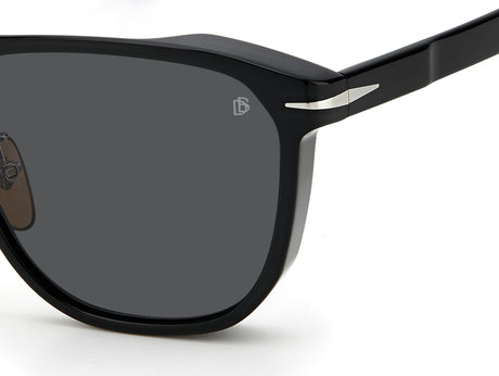 David Beckham DB 7064/F/S Black/ Grey Lens Polarised