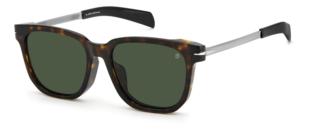 David Beckham DB 7067/F/S Havana Ruthenium/ Green Lens Polarised 55 / Plastic / Acetate