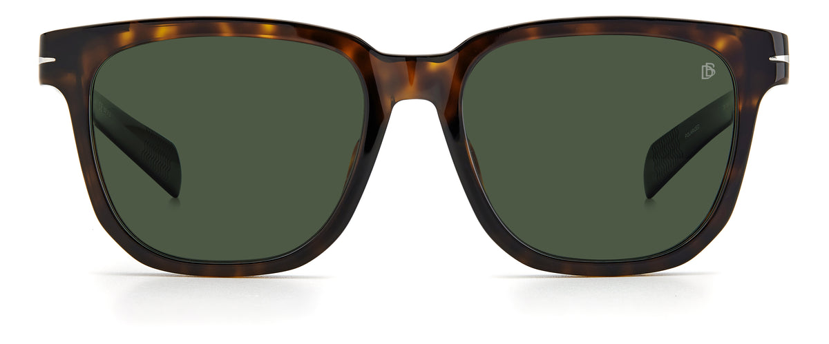 David Beckham DB 7067/F/S Havana Ruthenium/ Green Lens Polarised 55 / Plastic / Acetate