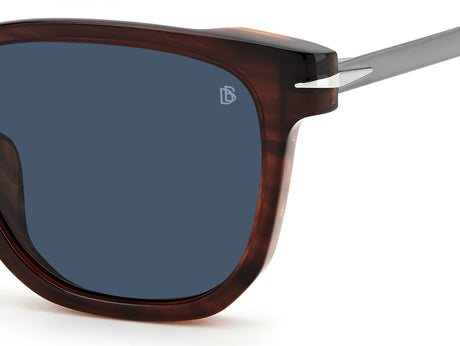 David Beckham DB 7067/F/S Brown Horn Ruthenium/