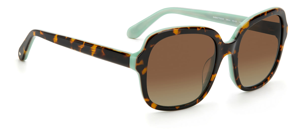 Kate Spade Babbette/G/S 204462 Havana/ Brown Shaded Polarized 55 / Plastic / Acetate