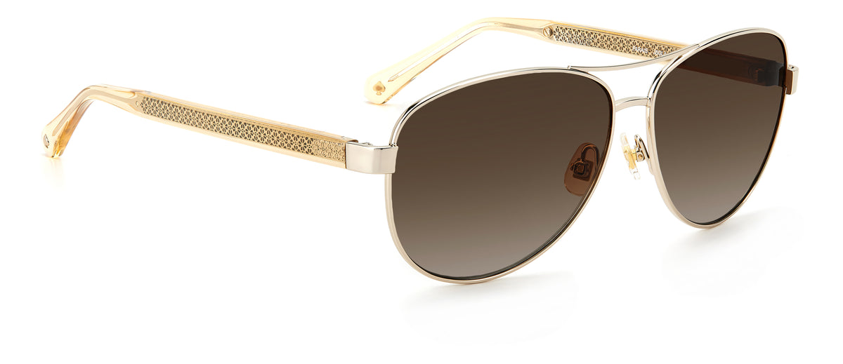 Kate Spade Fara/S 204466 Gold/ Brown Shaded Polarized