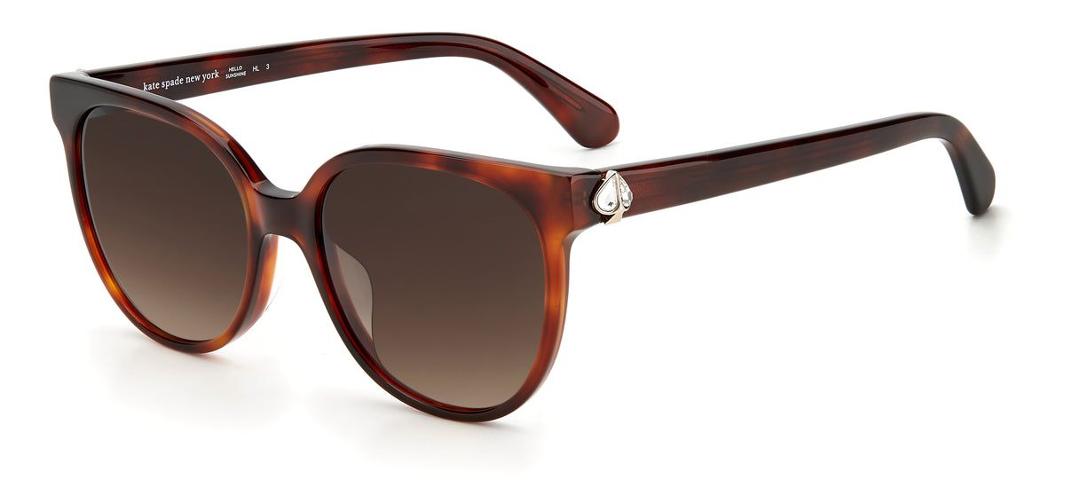 Kate Spade Geralyn/S 204467 Havana/ Brown Shaded 53 / Plastic / Acetate