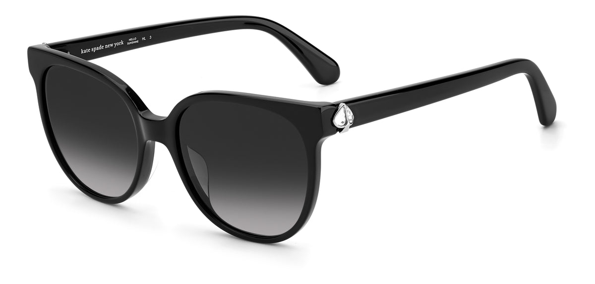 Kate Spade Geralyn/S 204467 Black/ Dark Grey Shaded