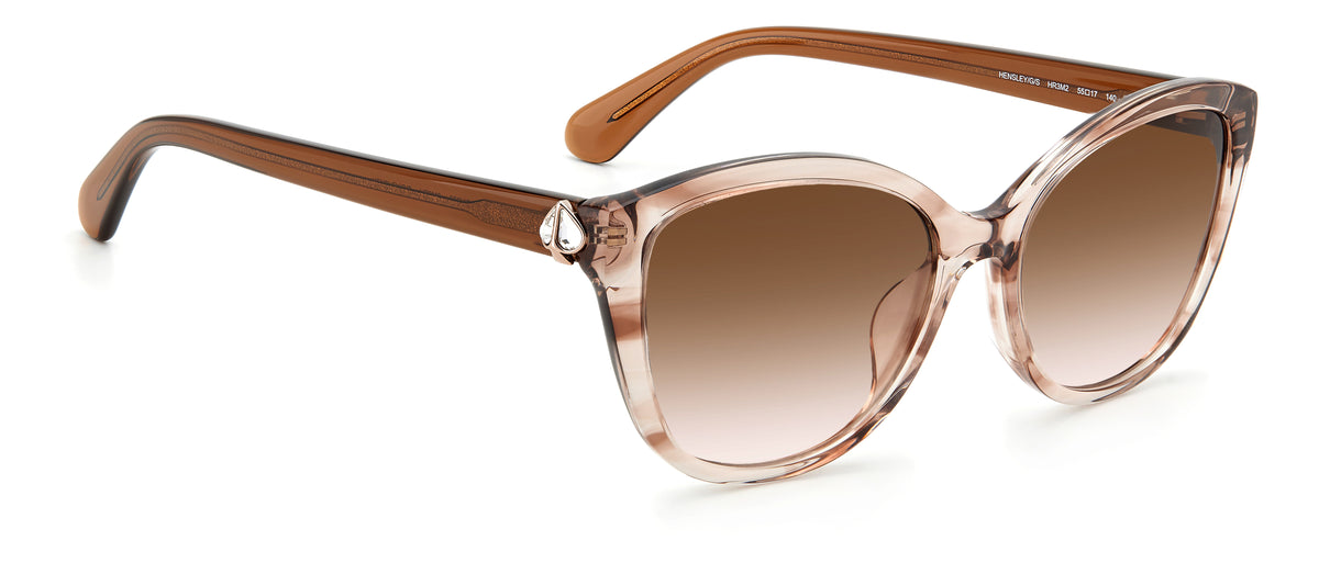 Kate Spade Hensley/G/S 204468 Beige Horn/ Brown Pink Shaded 55 / Plastic / Acetate