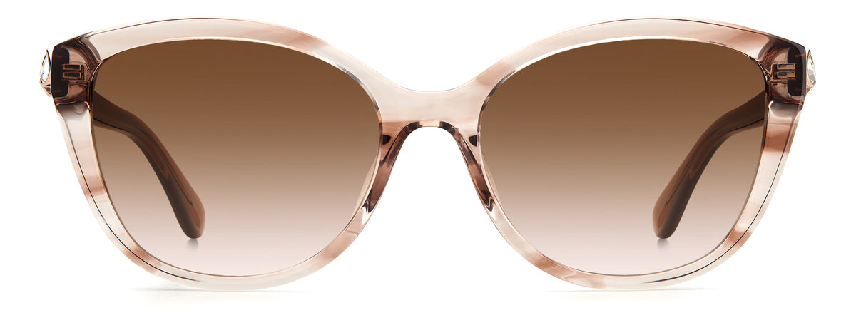 Kate Spade Hensley/G/S 204468 Beige Horn/ Brown Pink Shaded 55 / Plastic / Acetate