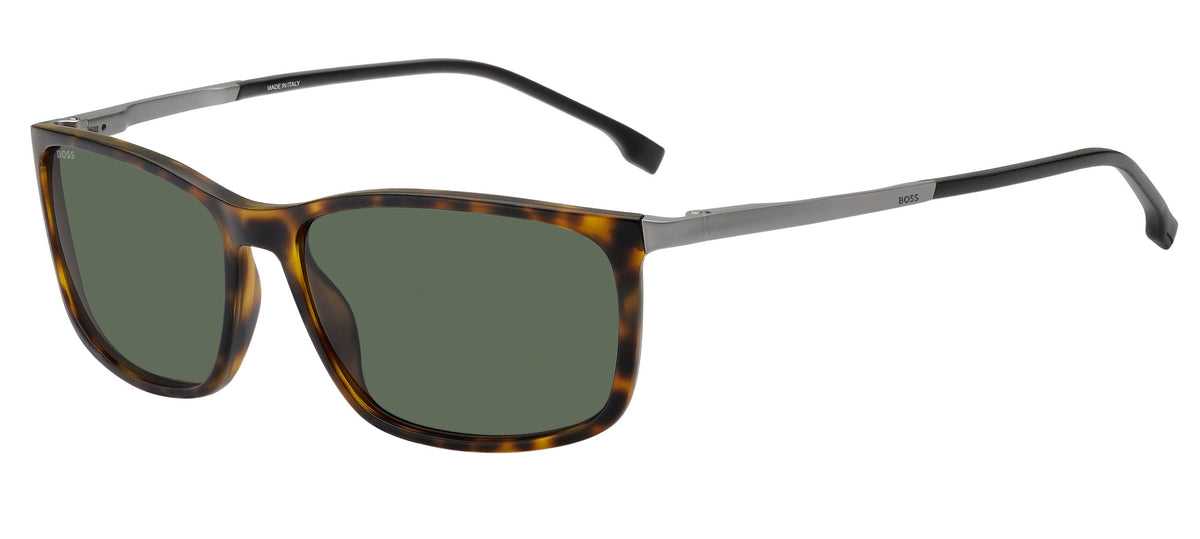 BOSS 1248/S/IT N9P QT 59 Matte Havana 
Green Lenses