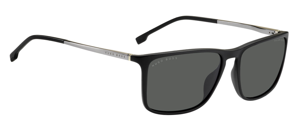BOSS 1182/S/IT 003 M9 57 Matte Black 
Grey Polarised Lenses