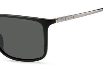 BOSS 1182/S/IT 003 M9 57 Matte Black 
Grey Polarised Lenses