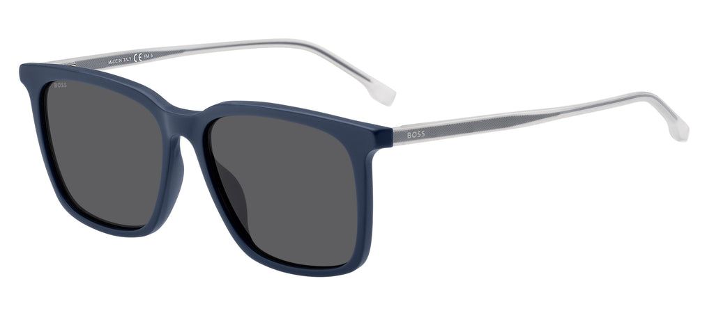 BOSS 1086/S/IT FLL IR 56 Matte Blue 
Grey Lenses