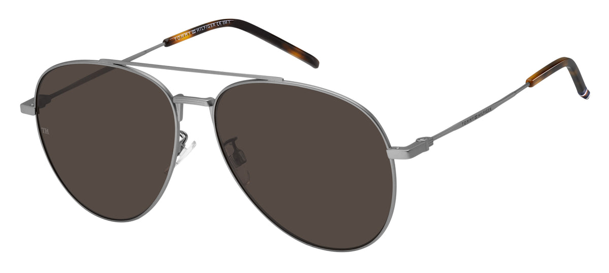 Tommy Hilfiger TH 1896/F/S Matte Ruthenium/ Brown