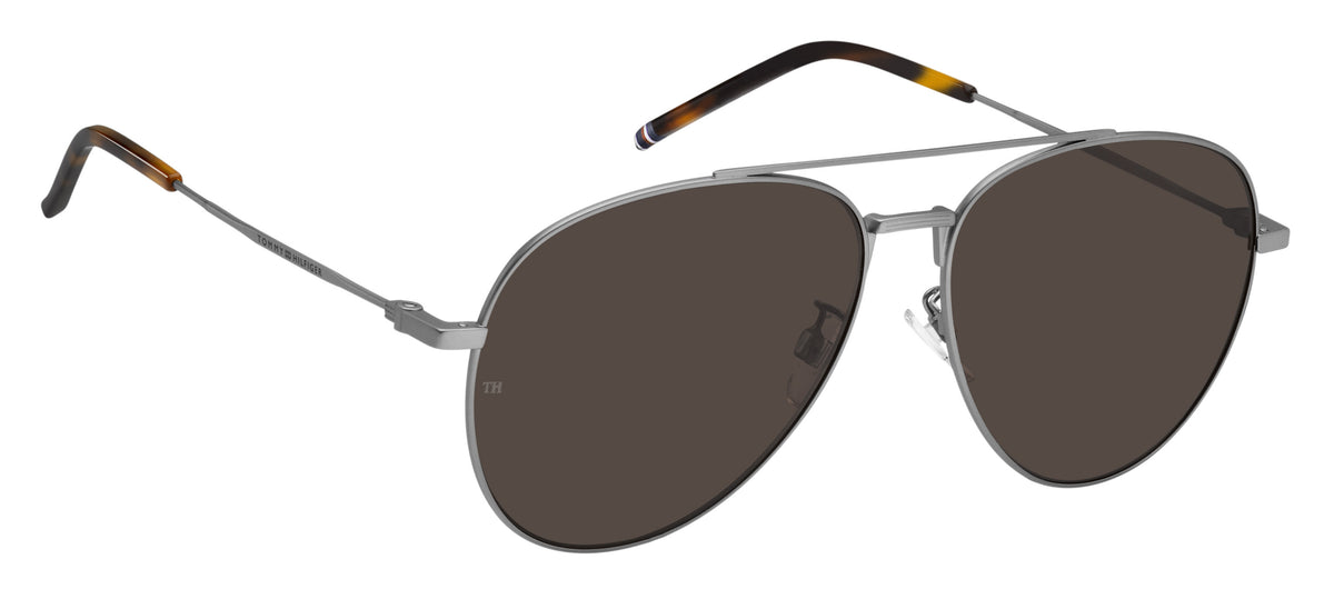 Tommy Hilfiger TH 1896/F/S Matte Ruthenium/ Brown