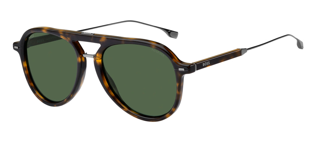 BOSS 1356/S 086 YP 54 Havana 
Green Polarised Lenses