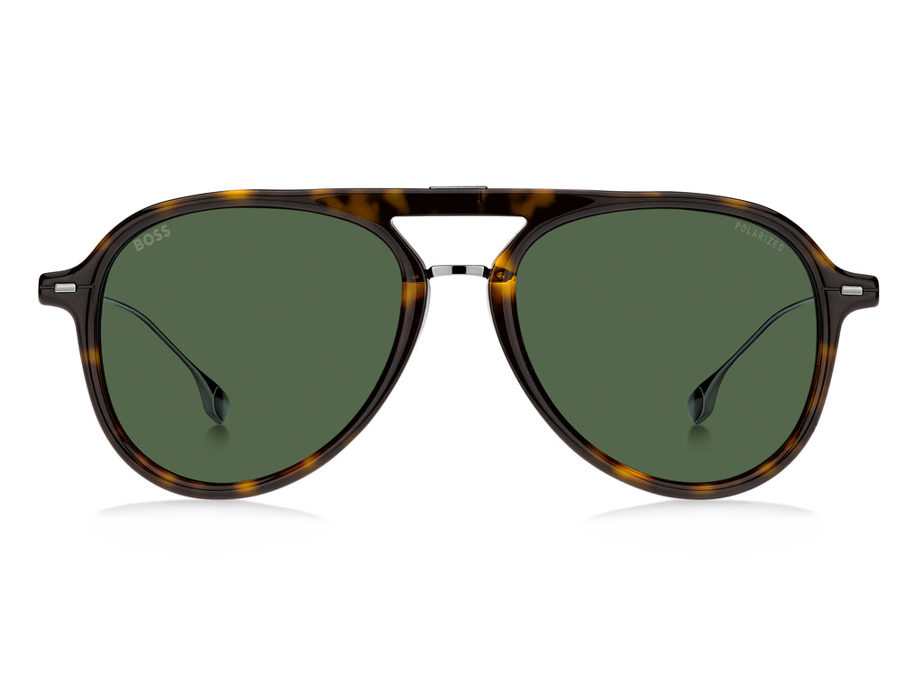 BOSS 1356/S 086 YP 54 Havana 
Green Polarised Lenses
