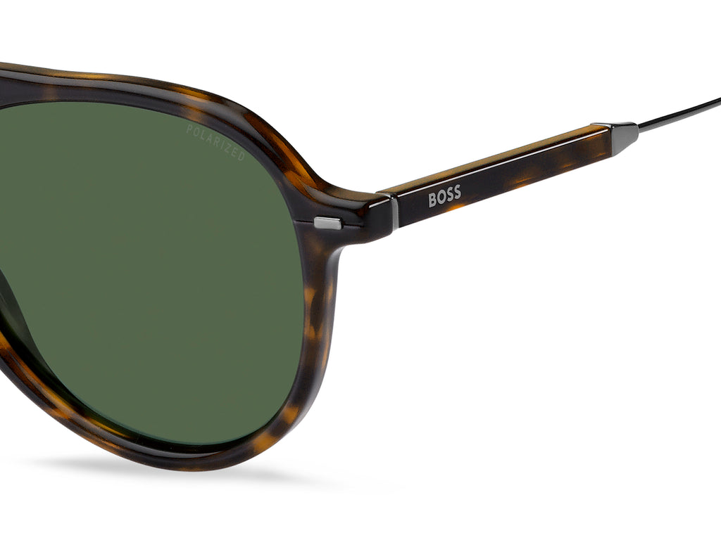 BOSS 1356/S 086 YP 54 Havana 
Green Polarised Lenses