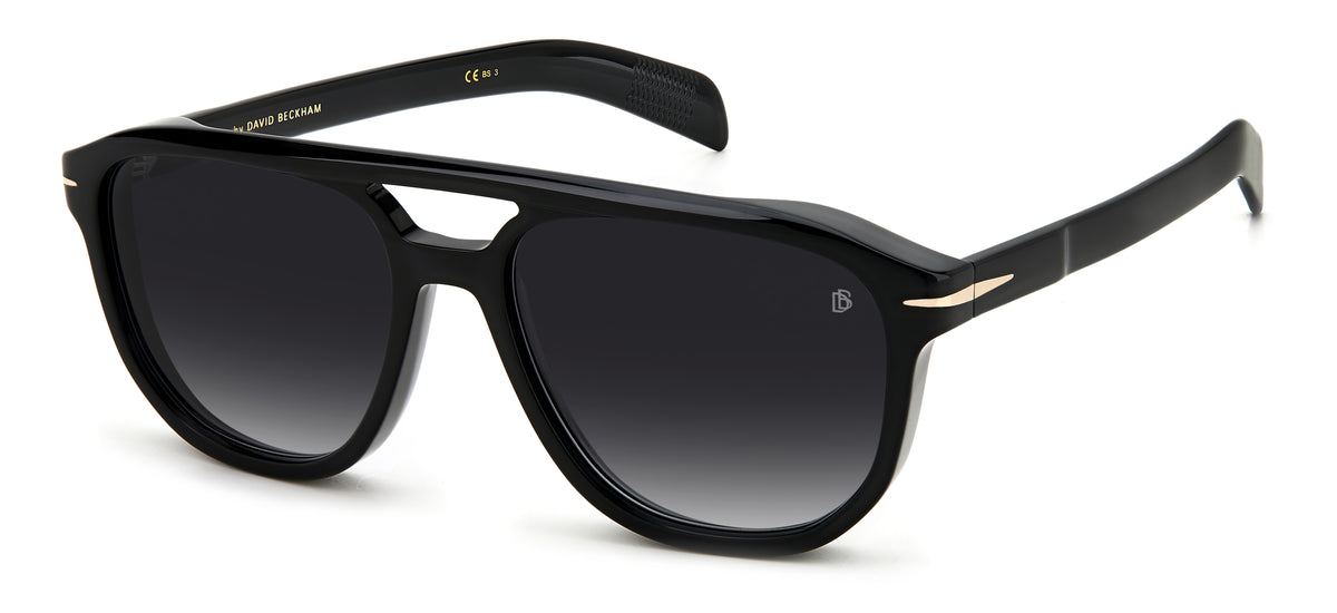 David Beckham DB 7080/S Black/ Grey Lens