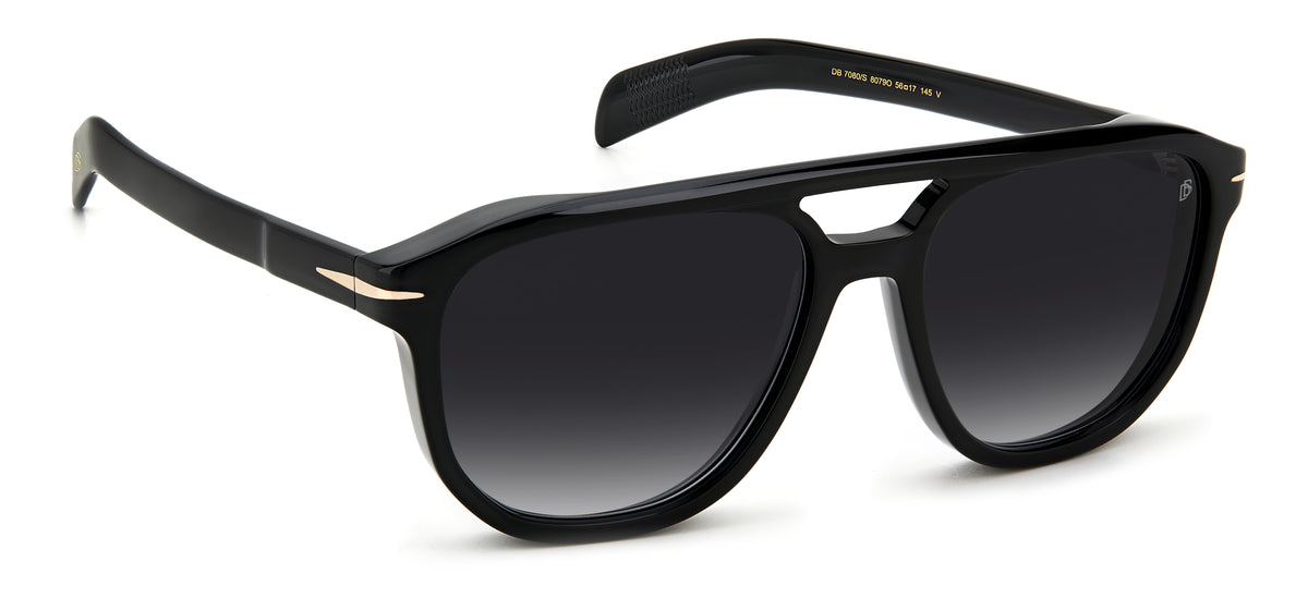 David Beckham DB 7080/S Black/ Grey Lens