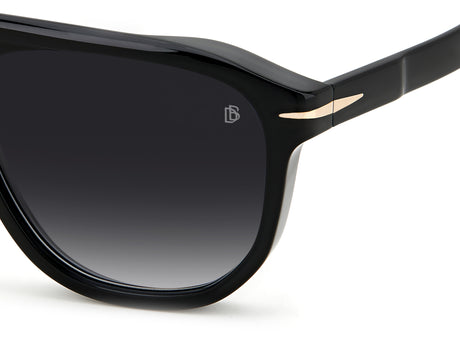 David Beckham DB 7080/S Black/ Grey Lens