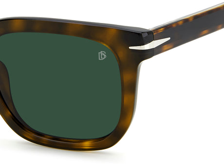 David Beckham DB 7076/S Havana/ Green Lens 50 / Plastic / Acetate