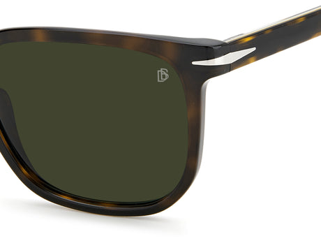 David Beckham DB 1076/S Havana Silver/ Green Lens