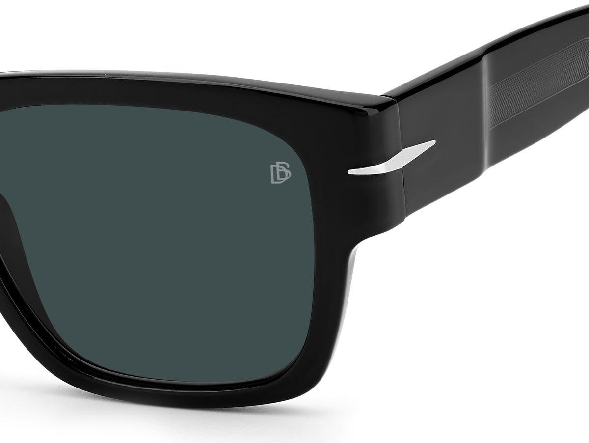 David Beckham DB 7000/S BOLD Black/ Blue Lens 52 / Plastic / Acetate