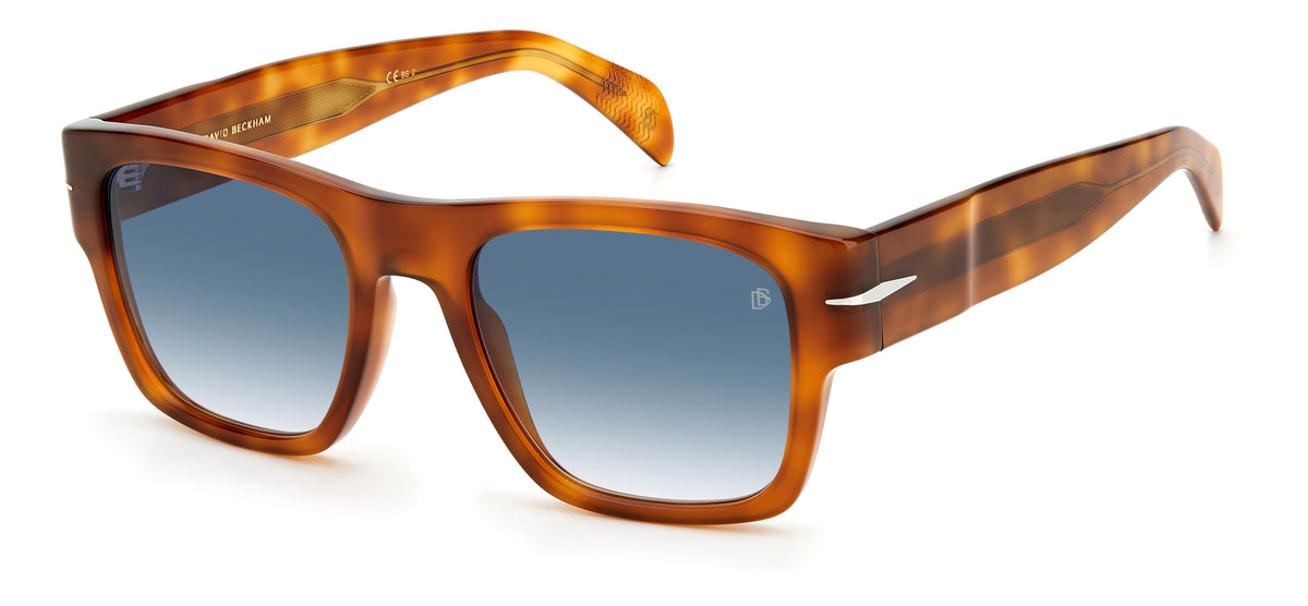 David Beckham DB 7000/S BOLD Havana Honey/ Blue Lens 52 / Plastic / Acetate