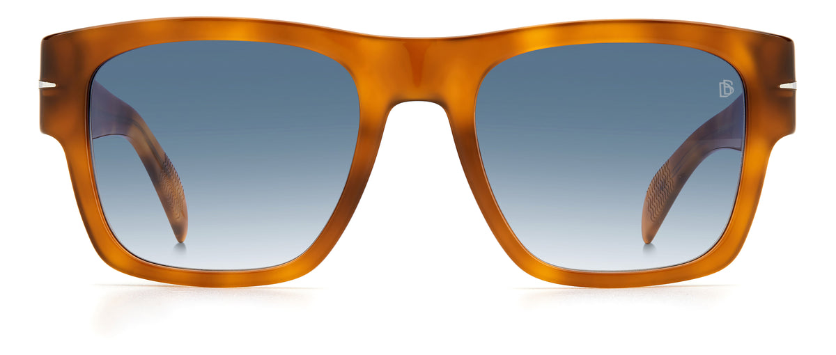 David Beckham DB 7000/S BOLD Havana Honey/ Blue Lens 52 / Plastic / Acetate